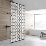 Rotarary Frosted Shower Vinyl Panel Sticker