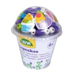 Wooden Beads Arts & Crafts Jewellery Set: Cupcakes Blue - 206 Pieces