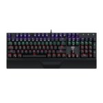 T-dagger Destroyer 104 Key|wrist Guard|rainbow Backlit Gaming Mechanical Keyboard Black