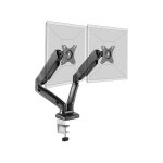 Port Monitor Arm Vesa Dual Screen – Black