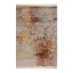 Modern Abstract Beige & Rust Printed Rug CPR2229