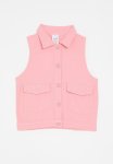 PoP Candy Denim Vest Jacket-pink