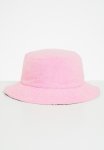 Towelling Bucket Hat - Pink & Black