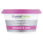 Crystal Valley Medium Fat Cream Cheese With Balsamic Vinegar & Onion 175G