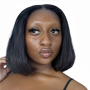 12 Inch Straight Bob Wig - Human Hair With 13X4 Lace Front