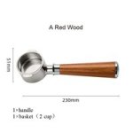 Coffee Accessories 2 Ears Naked Coffee Portafilter A Red Wood