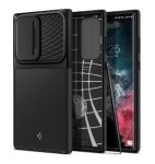 Spigen Samsung Galaxy S22 Ultra Premium Slim Optik Armor Case Black