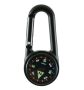 Aluminum Compass With Carabiner Liquid-filled & Luminous Dial For Hiking