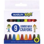 Marlin Jumbo Wax Crayons 9 Crayons