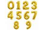 Party Foil Balloon Numbers 800MM Gold