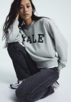 Motif-detail Sweatshirt - Grey