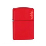 Zippo 233 Red Mattte With Logo 233ZL
