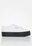 Superga 2790 3D Lettering 3D Rubber Logo Platfrom - White & Black