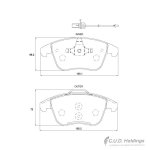 Stone Brake Pad Set Front SP80900
