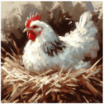 Scatter Cushion Or Cushion Cover Red Farm Chicken