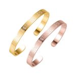 Leaocean Ayatul Kursi Cuff Women Serenity Prayer Personalised Bracelet Allah Islam Muslim Arab Stainless Steel Deep Engraved Ban