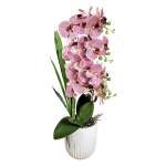 Purple Orchid In White Pot 72CM