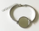 Platinum Alloy Bracelet TRAY:20MM