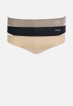 Jockey 3 Pk Npl Bikini - Black capp beige