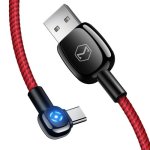 Mcdodo CA-5921 Woodpecker Series 90 Degree Auto Disconnect Type-c To USB Cable Length: 1M Red
