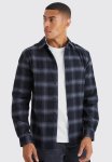 Long Sleeve Official Back Print Check Shirt - Black