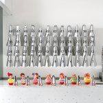 55PCS Cake Decorating Tool Kit Stainless Steel Pipping Tips Piping Nails And Couplers For Christmas Birthday Party Diy Cake Maki