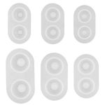 6 Sizes set Bjd Doll Heavy Pupil Eye Clear Silicone Mold Base