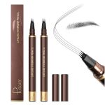 Espoce 2 Pack Eyebrow Pen Waterproof Microblading Eyebrow Pencil 4 Tip Precise Eye Brow Makeup Pen For Women To Effortlessly Cre