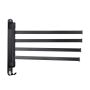 4 Bar Black Towel Rack Stainless Steel Kitchen Storage Shelf