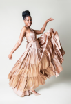 Waterfall Dress - One Size Fits All Gold