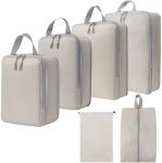 Expandable Lightweight Travel Bags Compression Organiser Cube - 6 Pack