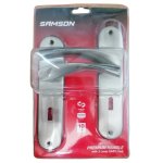 Samson Giovanni 8-INCH Lockset 3-LEVER Satin Black Nickel