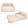 Inflatable Couch Convertible Sofa With Pump For Living Room Camping