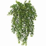 Fake Hanging Vines Artificial Vine Plastic Green Leaves Plants Uv Resistant Greenery Plant For Indoor Outdoor Garden Office Bath
