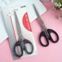 Premium Stainless Steel Office Scissors - Multi-purpose Durable With Protective Sleeve For Home And Work Use