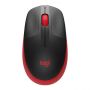 Logitech M190 Full-size Wireless Mouse - Red - 2.4GHZ - N A - Emea - M190