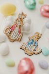 Double Layered Easter Tag - Peter Rabbit - Blue Rabbit