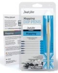 William Mitchell - Calligraphy - Joseph Gillott Mapping Set - 6 Nibs And Pen Holder
