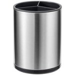 360 Rotating Stainless Steel Utensil Holder Space Saving Kitchen Organizer