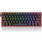 Redragon K617 Fizz 60% Wired Rgb Gaming Keyboard - Black