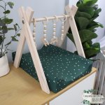 Changing Mat Cover Emerald Green Dotted