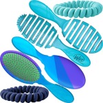 Wetbrush Pro Detangler & Flex Dry Color Me Kit 2 Brushes & 2 Coils