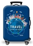 Printed Luggage Protector - Around The World - XL