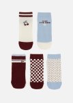 Cherry Cropped Cotton Rich Socks 5 Pack