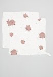 PoP Candy 2 Pack Printed Face Towel - Ecru & Brown