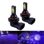 Socal-led Lighting 2X HB4 9006 LED Fog Light Bulb For Powersports Advanced 3030 Smd Bright Colorful Daytime Running Drl Lamp Pur