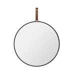 Lexi Round Metal Wall Mirror Black Gold - Small Large - Gold Small