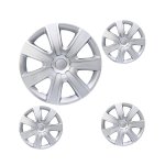 15" Satin Silver & Silver Carbon Fibre Design Wheel COVERS15INCH Wheel Covers - Autostyle Motorsport South Africa