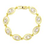 Goldair Gold Tone Oval Link Bracelet