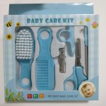 6PCS SET Comb Brush Nail Clipper Scissors Set Manicure Pedicure Tool Set